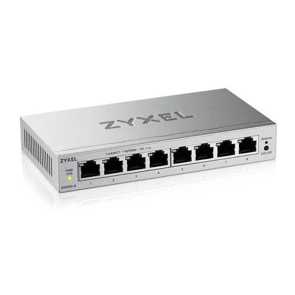 ZYXEL GS1200v3 8-Port GbE Web Managed Switch — miniatură