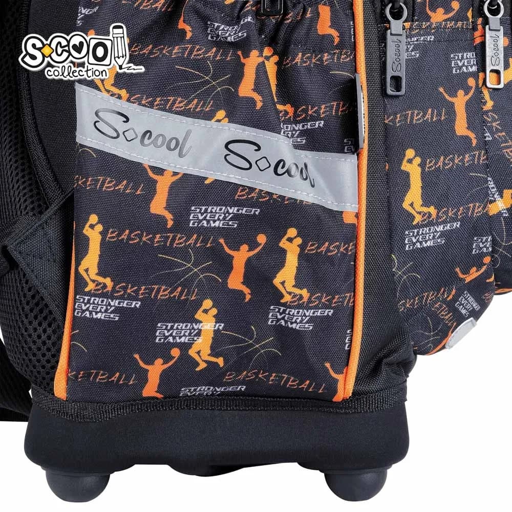 Ghiozdan anatomic, 39x33x18 cm, BASKETBALL - S-COOL — miniatură
