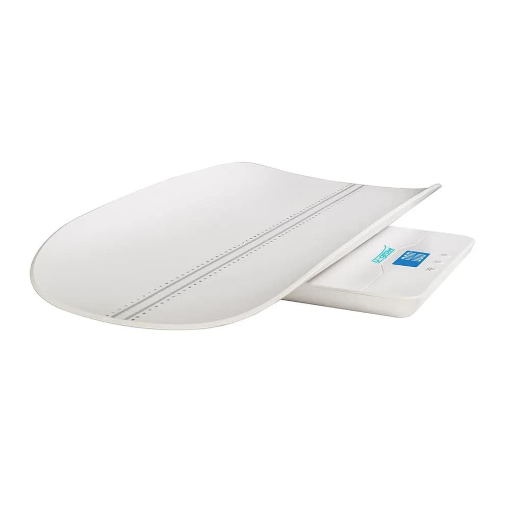 Cantar digital corporal 2in1 pentru bebe si mama, U-Grow, Display LED, Auto off, Functie Tara, 100kg, Alb — miniatură