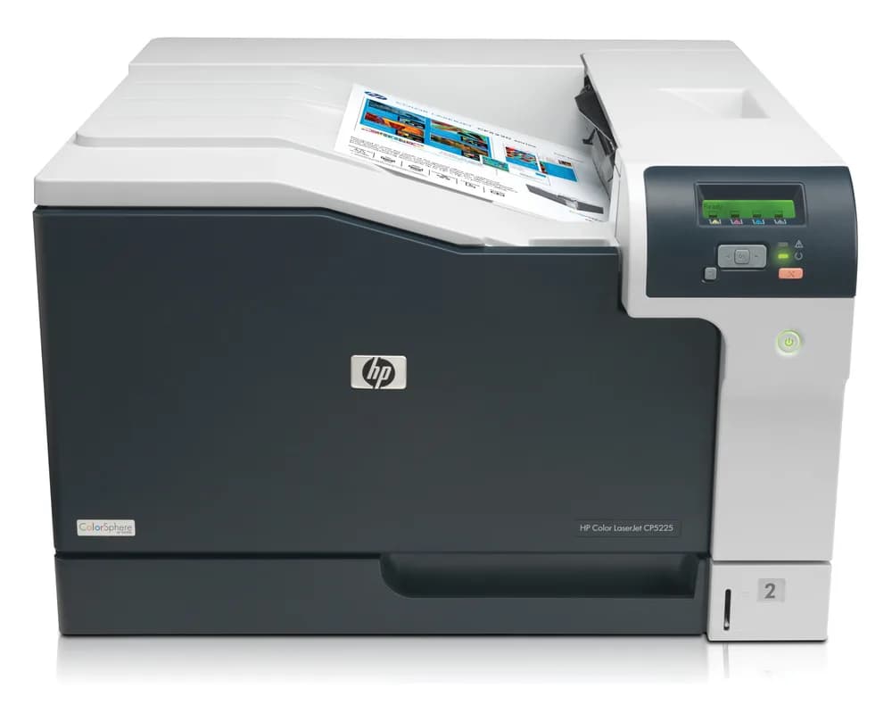 Imprimanta Laser Color HP CP5225N, A3, Functii: Impr., Viteza de Printare Monocrom: 20ppm, Viteza de printare color: 20ppm, Conectivitate:USB|Retea, Duplex:nu, ADF:nu "CE711A" — miniatură
