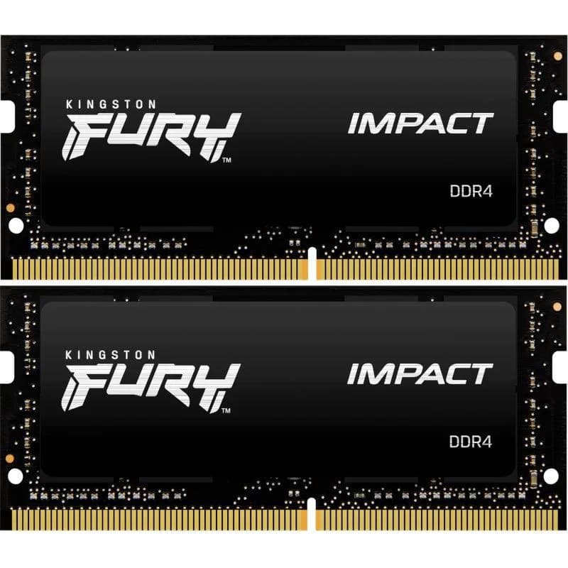 Memorie RAM Notebook Kingston Impact, 16GB, DDR4, 3200MHz, CL20 — miniatură