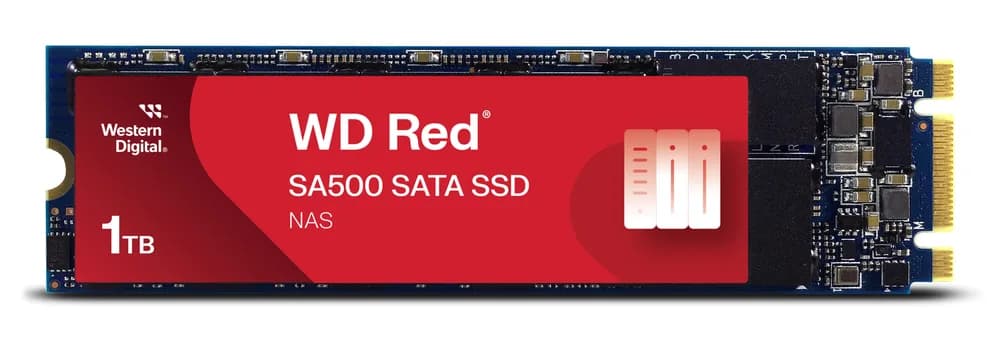 WD Red SSD SA500 NAS 1TB SATA III 6Gb/s M.2 2280 "WDS100T1R0B-68A4Z0"