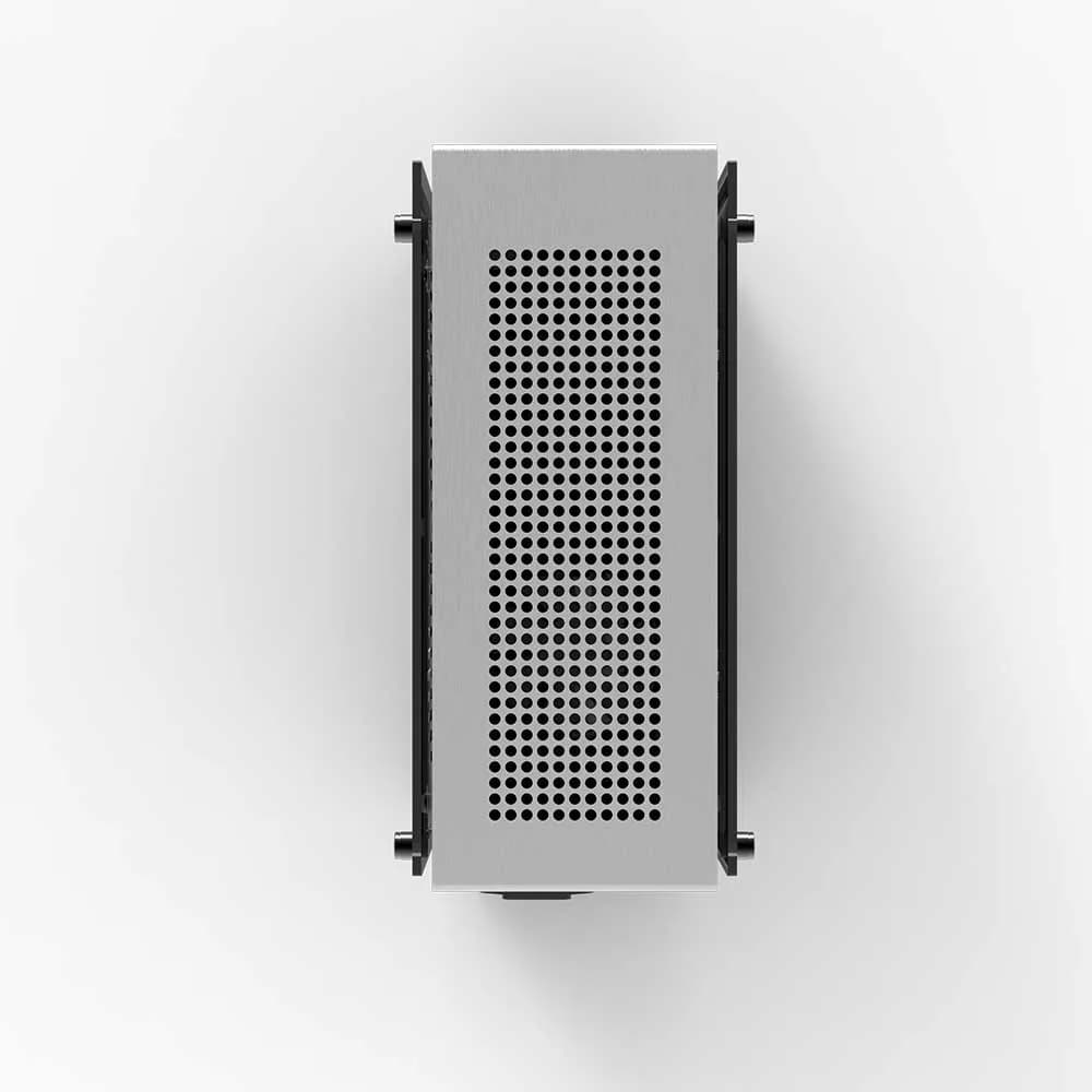 CARCASA Zalman "M2 mini", mini tower, gaming, compatibil sursa SFX, SFX-L, suporta 2xfan, 1xfan inclus, USB Type-C x 1, USBx1, 2 sloturi expansiune, argintiu, "M2 mini (Silver)" — miniatură