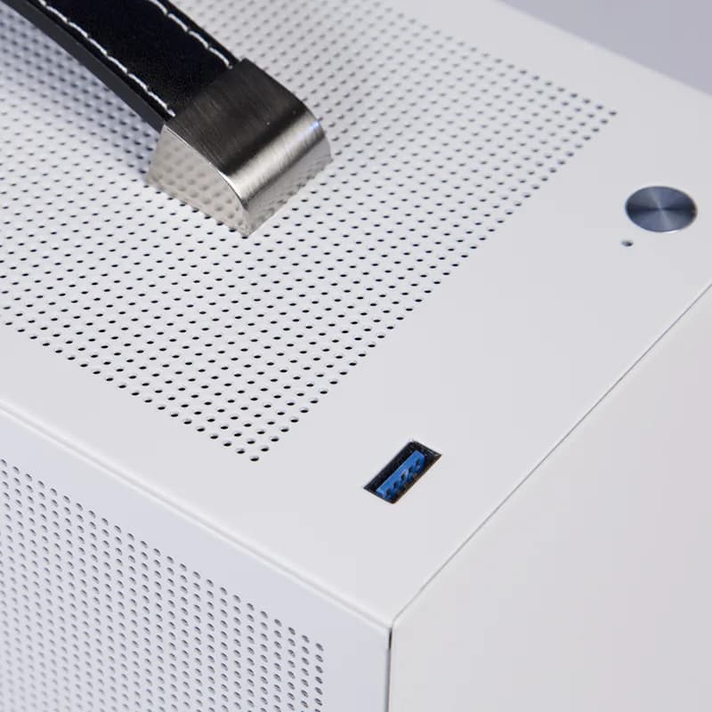 CARCASA PCCOOLER, Mini Tower, ITX, fara sursa, fereastra laterala tip MESH, alb, USB 3.2 gen 1 x 1, USB Type-C x 1, "MINI I100W PRO MESH" — miniatură