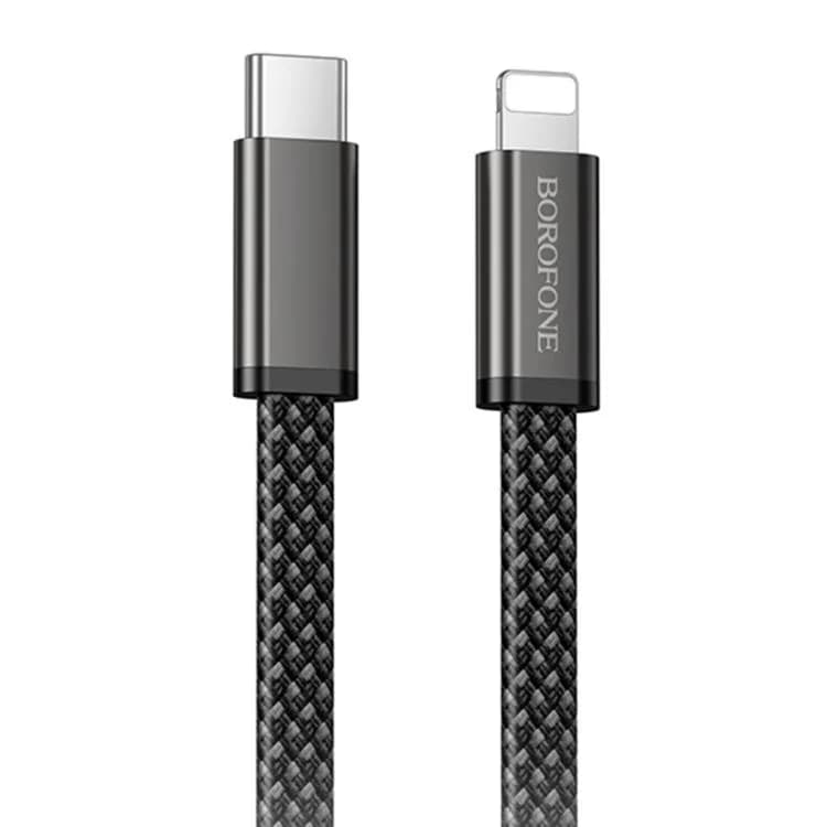 CABLU alimentare si date Borofone "BX124", Charging Data Cable pt. smartphone, USB Type-C la USB Type-C, 60W, 1m, negru "6941991127731"