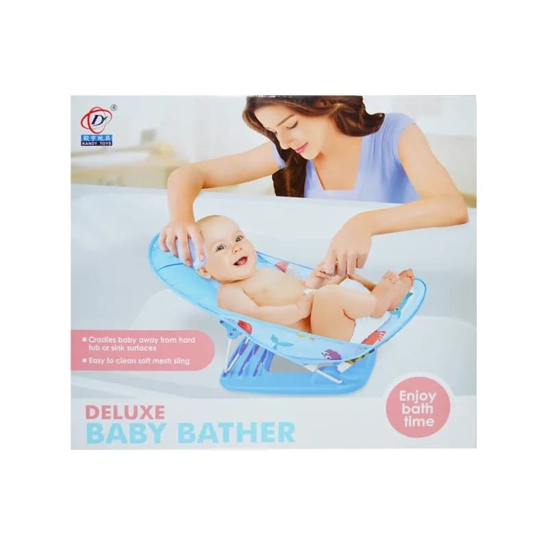 Scoica pentru baie bebe, cu suport — miniatură