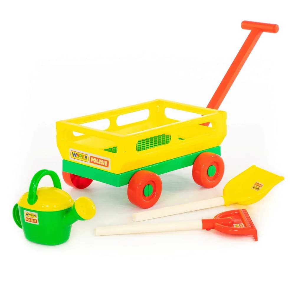 Carucior+lopata, grebla si stropitoare, 43x29x21 cm, Wader — miniatură
