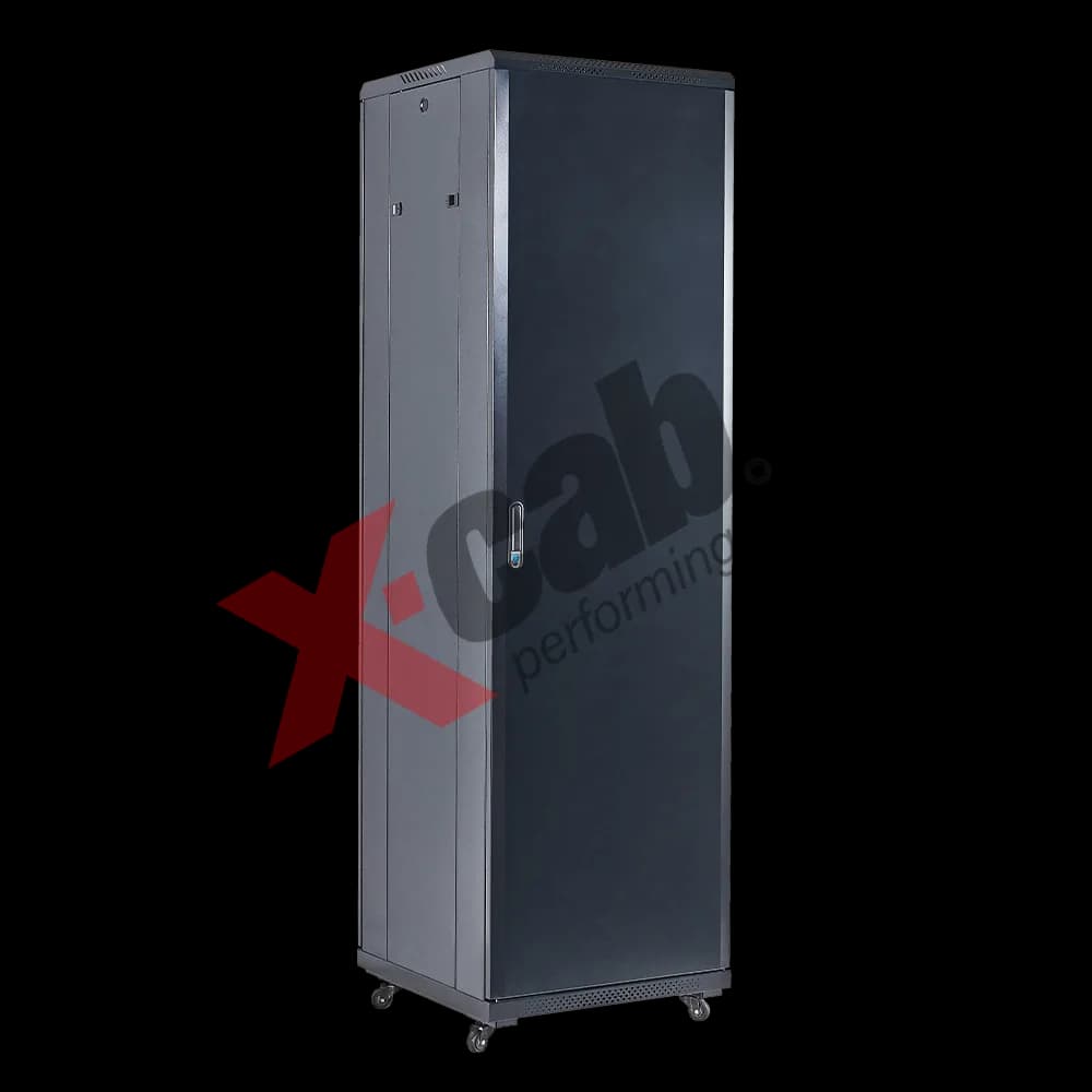 Cabinet metalic de podea 19", tip rack stand alone, 18U 600x600 mm, Xcab S "Xcab-18U6060S" — miniatură