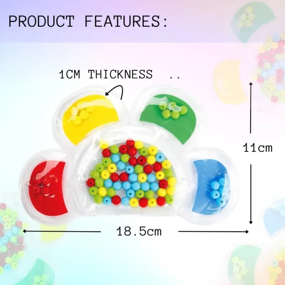 PUZZLE FIDGET DE POTRIVIRE CU MĂRGELE-FLOARE — miniatură