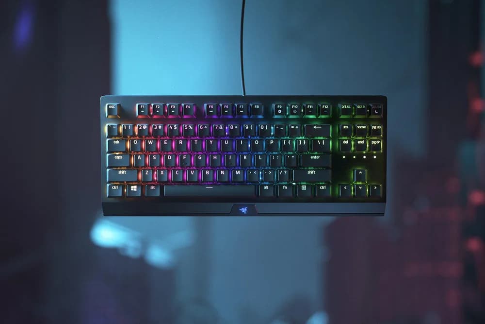 Tastatura Mecanica Gaming Razer Blackwidow V3 Tenkeyless, RGB, USB, negru — miniatură