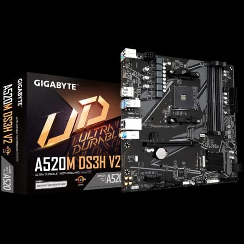 Placa de baza Gigabyte A520M DS3H V2, Socket AM4, DDR4, Micro-ATX