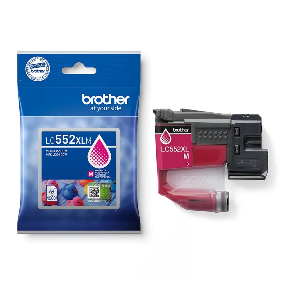Cartus Cerneala Original Brother Magenta, LC552XLM, pentru MFC-J3660DW|MFC-J3960DW|1.5K, incl.TV 0.8 RON, "LC552XLM" — miniatură