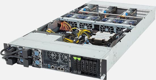 Gigabyte XV23-ZU0 — server GPU 2U, 2× AMD EPYC 9005, până la 4 GPU, 2 bay-uri