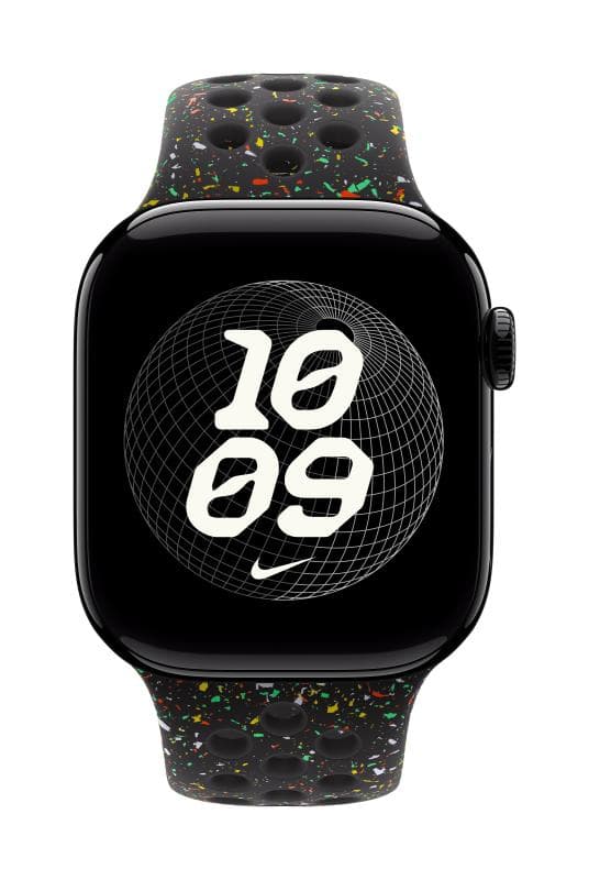 Curea pentru Apple Watch 42mm Midnight Black Nike Sport Band - M/L