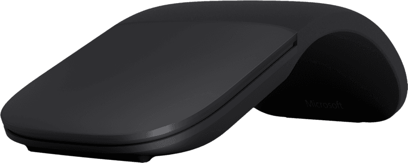 Mouse Wireless Microsoft Arc Mouse, 1000 dpi, Negru