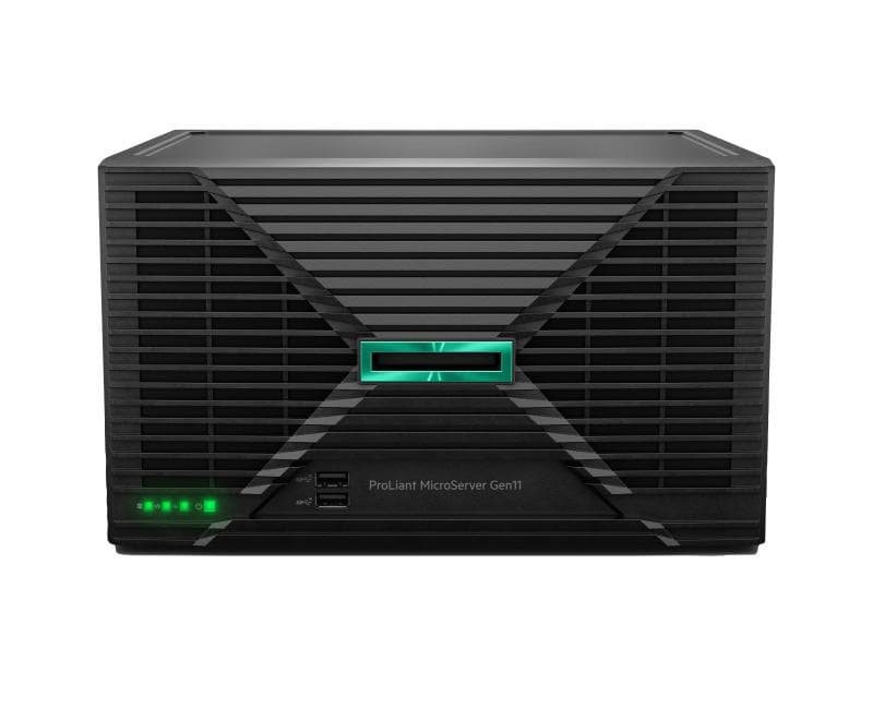 MicroServer Gen11 NHP 4LFF 6325P(4c/3.5GHz/55w) 1x32GB 1GbE 2x4TB SATA HDD iLO enablement 180W