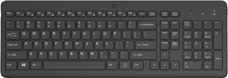 Tastatura HP 225 Wireless Keyboard, Wireless, Negru