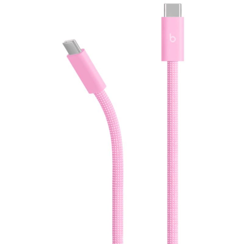 Beats USB-A to USB-C Woven Cable (1.5m) - Power Pink