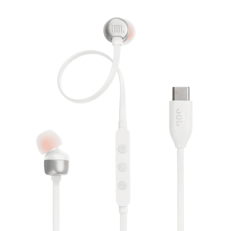 Casti In-ear JBL Tune 310C, Wired, Alb