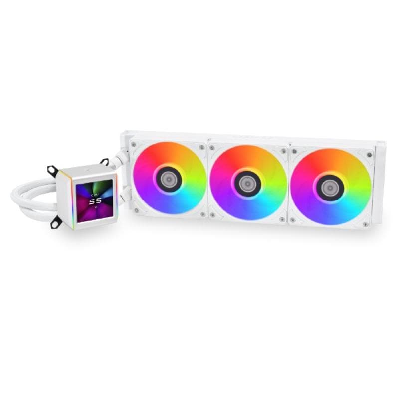 Cooler Procesor LIAN LI GA II LCD, Lichid, 3 ventilatoare, aRGB