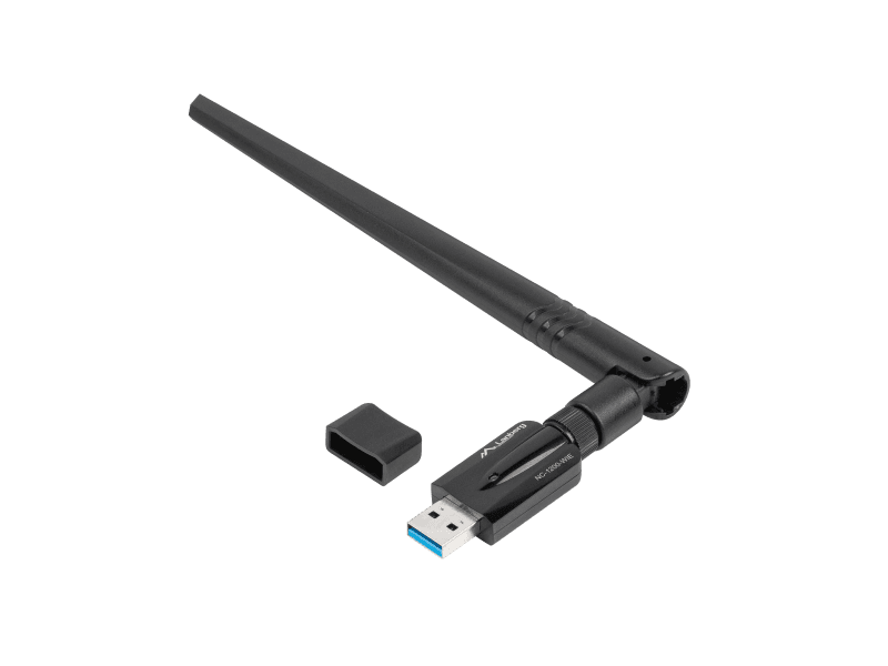 Adaptor USB placă rețea wireless NC-1200-WIE AC1200 dual-band, 1x internă + 1x externă (ant.)