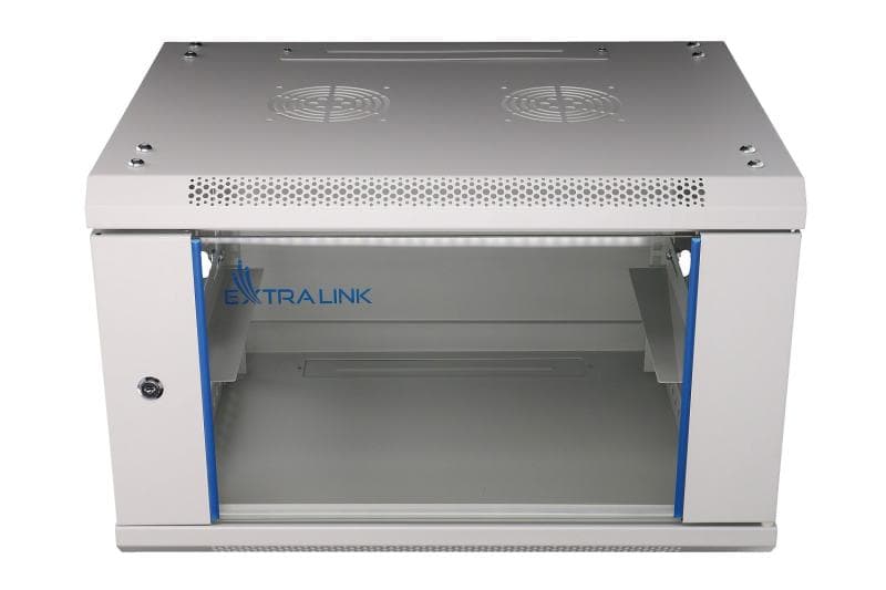 EXTRALINK 6U 600X600 WALL-MOUNTED RACKMOUNT CABINET GREY 600 x 600 x 266.7 mm