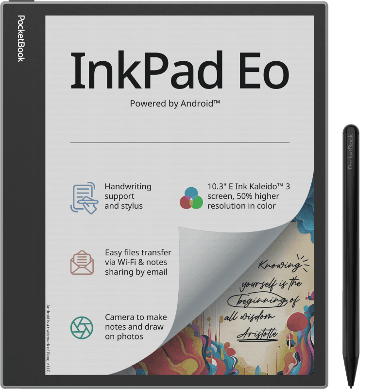 POCKETBOOK InkPad Eo - Mist Grey, 4 GB RAM, 64 GB, Fara SIM, Grey