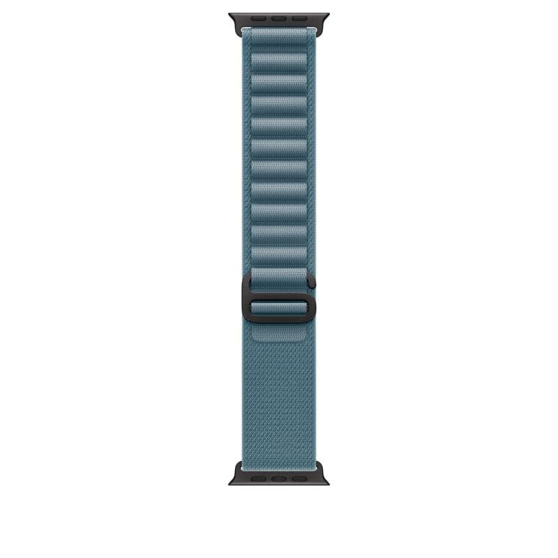 Curea pentru Apple Watch 49mm Light Blue Alpine Loop - Medium - Black Titanium Finish