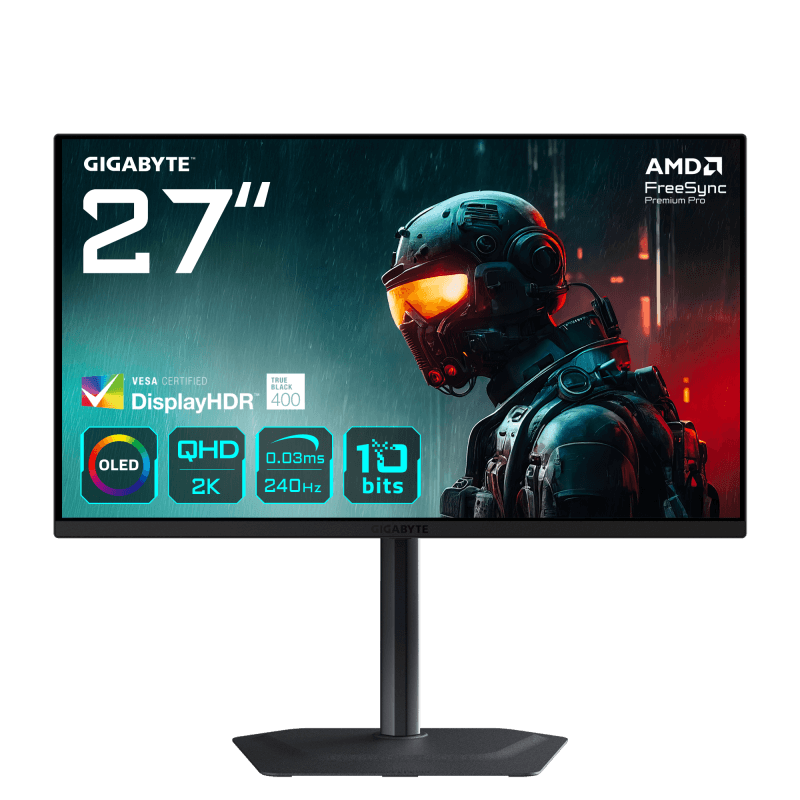 Monitor Gaming Gigabyte MO27Q2, 27", 2560 x 1440 pixeli, Black