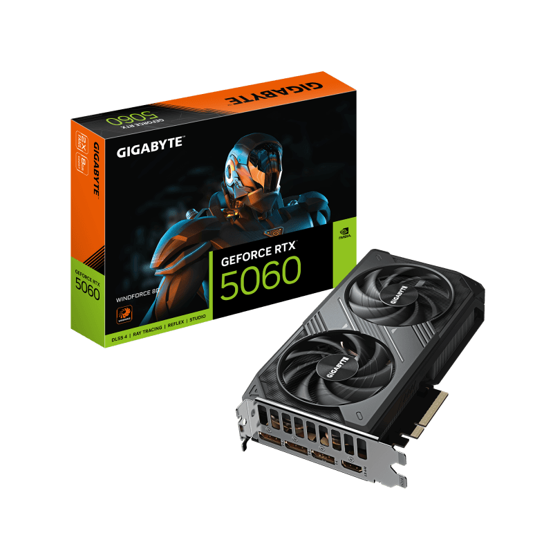 Placa video Gigabyte GeForce RTX 5060 WINDFORCE, 8GB GDDR7, PCI Express 5.0, 128bit