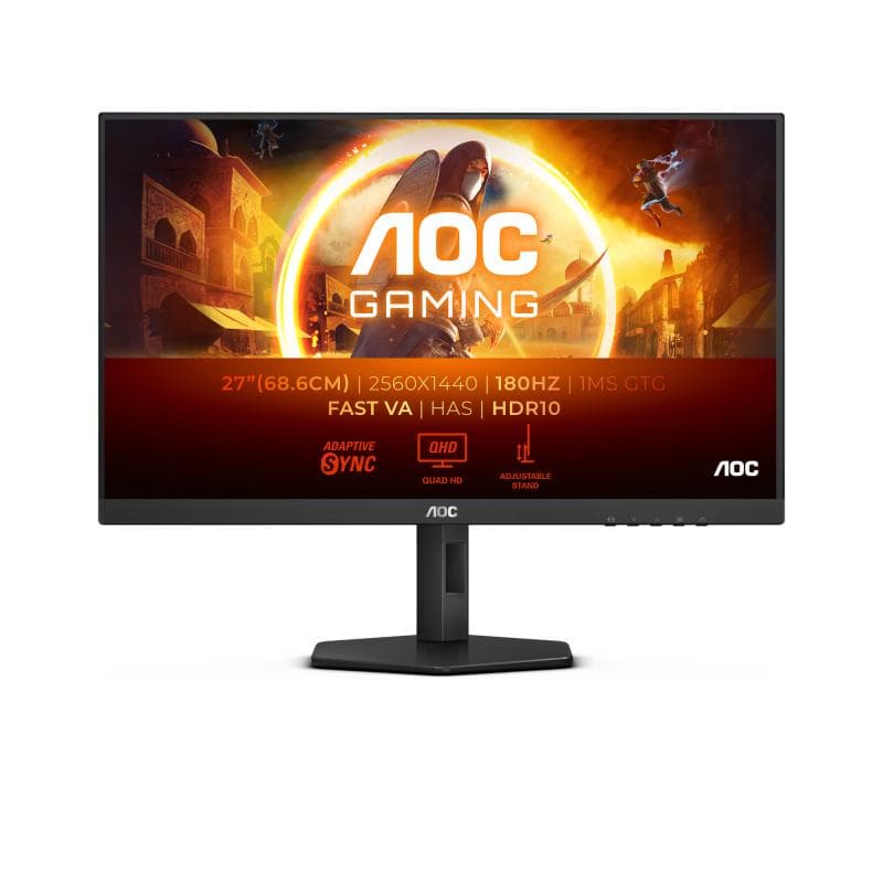Monitor Consumer AOC Q27G4XN, 27", 2560 x 1440 pixeli, Black, Grey
