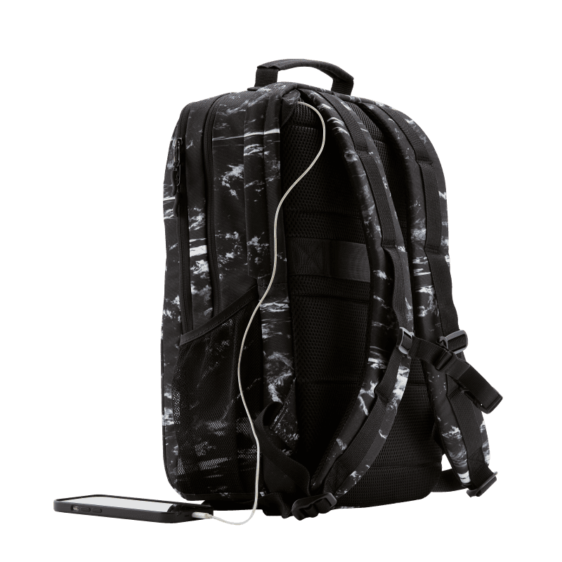 HP Campus XL Marble Stone Backpack. Backpack type: Casual backpack, Product main colour: Black, Grey, Coloration: Pattern. Width: 305 mm, Depth: 165 mm, Height: 430 mm. Package width: 305 mm, Package depth: 165 mm, Package height: 430 mm. Material: Polyester, Polyfoam