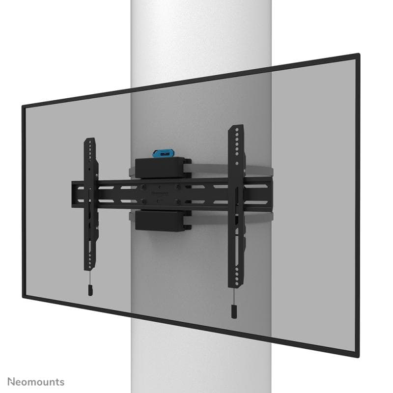 Suport fix pentru stalp Neomounts WL30S-910BL16; pentru display-uri cu diagonale 40"-75", sistem de prindere VESA 200x100~600x400, greutate maxima suportata 50kg, fix, distanta fata de perete 670; lockable - surub de siguranță inclus; culoare negru.