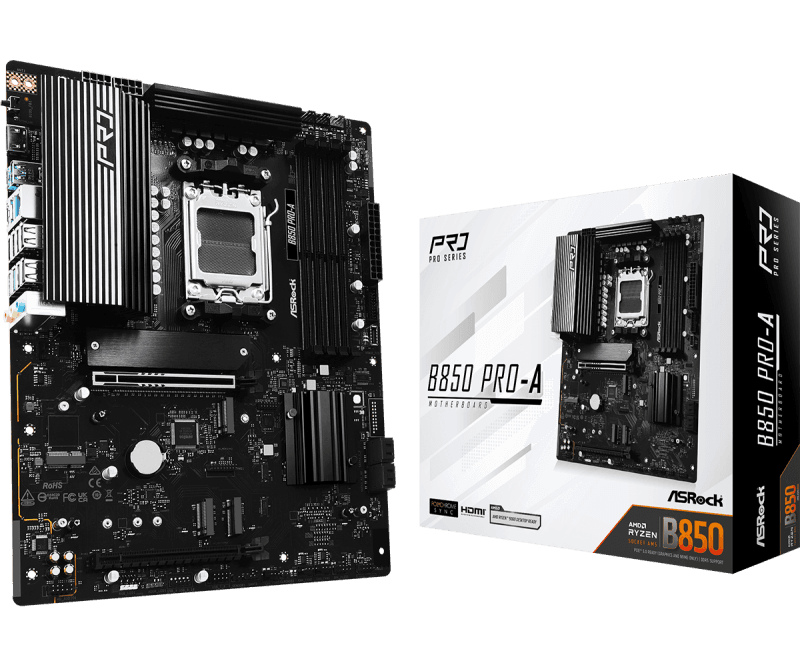 Placa de baza ASRock B850 Pro-A, Socket AM5, DDR5, ATX