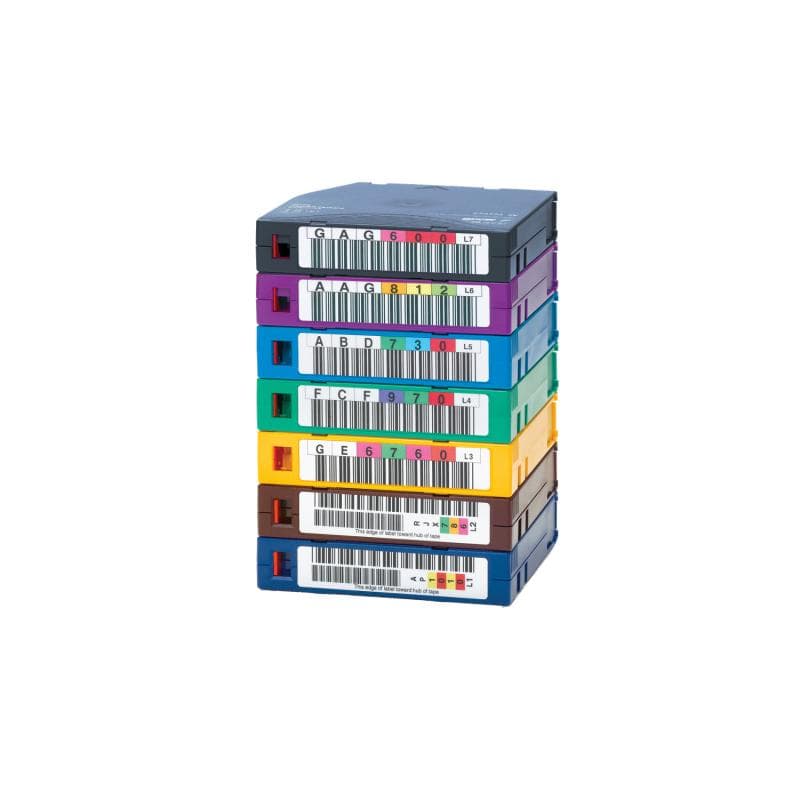 HPE LTO-6 Ultrium 6.25TB RW Custom Labeled 20 Data Cartridges Library Pack without Cases