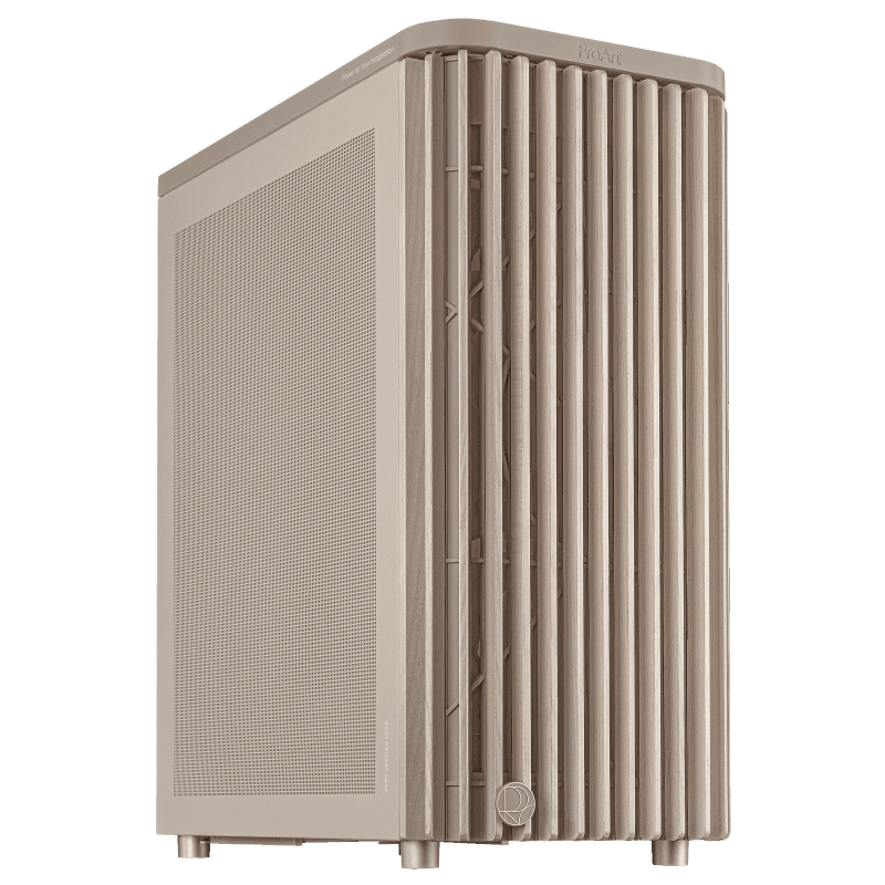 Carcasa ASUS Proart PA401 Wood Mesh PWM Beige, Mid Tower, Beige