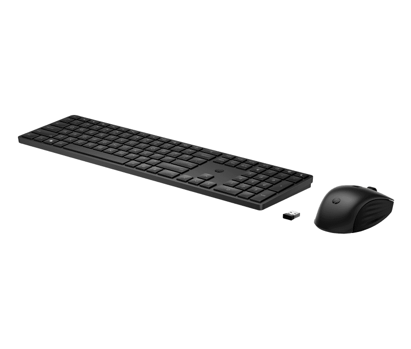 Kit Wireless tastatura si mouse HP 655, taste numerice, Negru