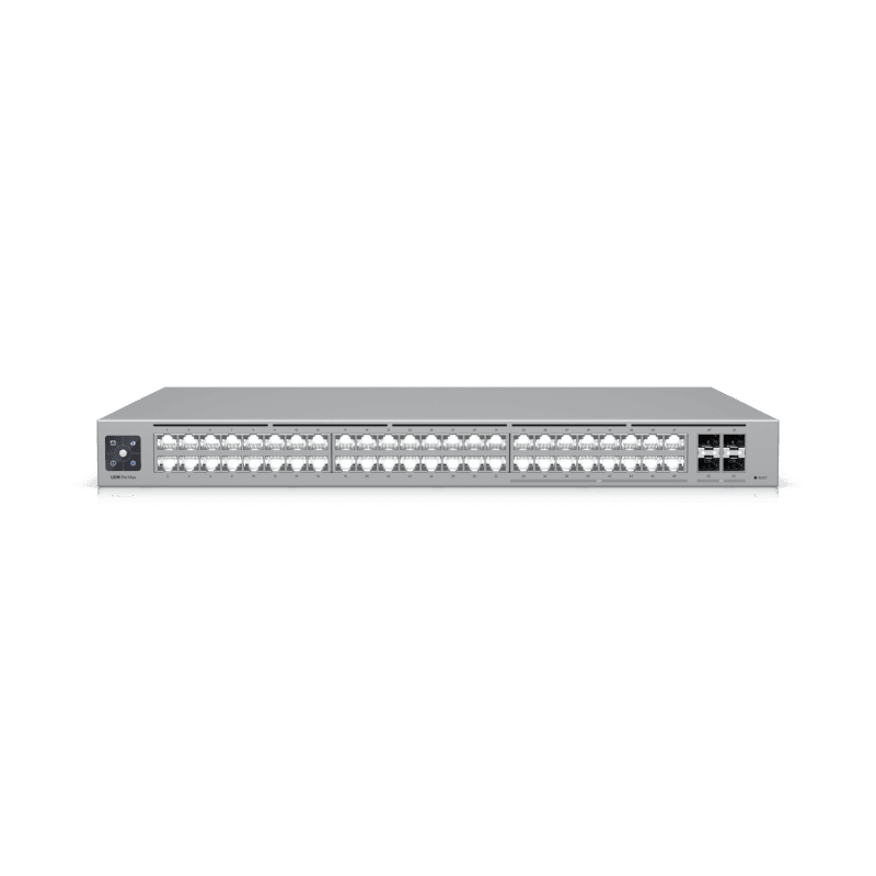 Ubiquiti Unifi Pro Max, Ethernet În-Band, (32) Porturi GbE RJ45, (16) Porturi 1/2,5 GbE RJ45, (4) Porturi 10G SFP+, 224 Gbps, sursa alimentare AC/DC, internă, 100W
