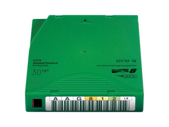 HPE LTO-8 Ultrium 30TB RW Data Cartridge — miniatură