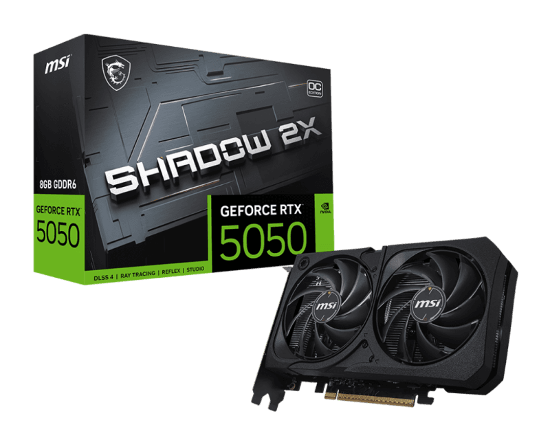 Placa video MSI GeForce RTX 5050, 8GB GDDR6, PCI Express 5.0, 128-bit
