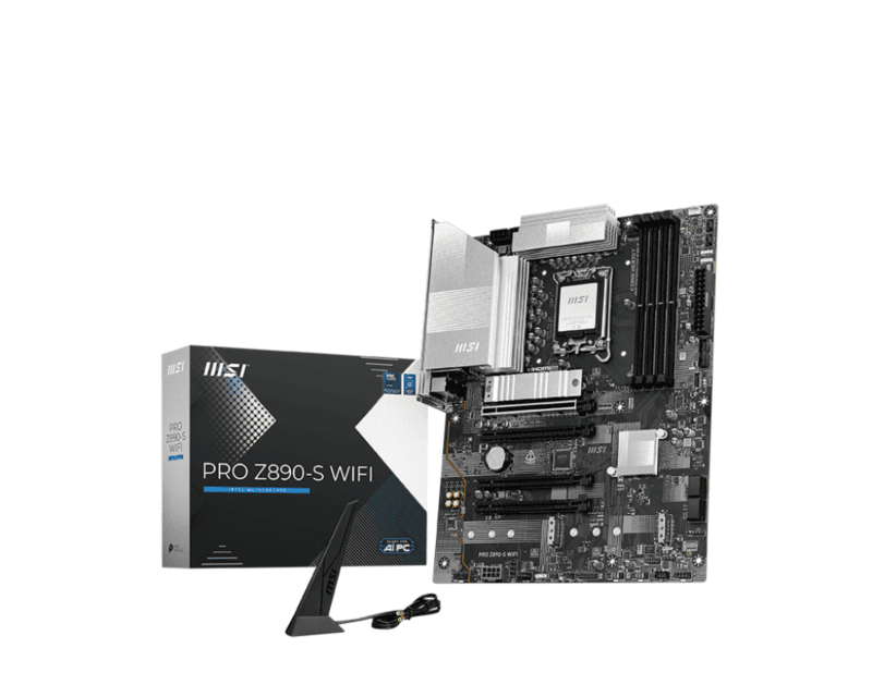 Placa de baza MSI PRO Z890-S WIFI, LGA 1851, DDR5, ATX