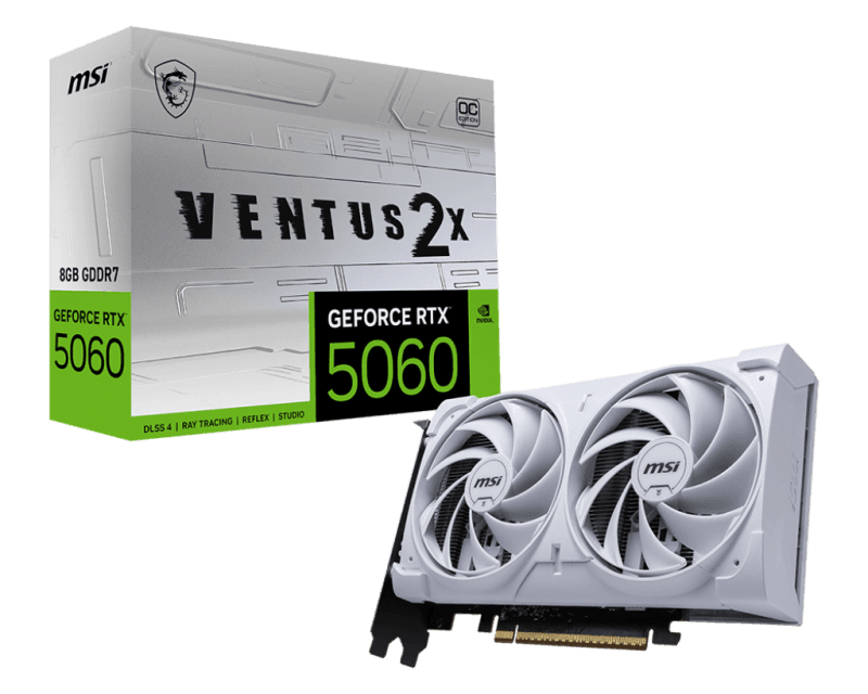Placa video MSI GeForce RTX 5060, 8GB GDDR7, PCI Express 5.0, 128-bit
