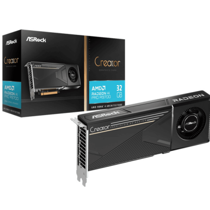 Placa video ASRock Radeon AI PRO R9700, 32GB GDDR6, PCI Express 5.0, 256-bit
