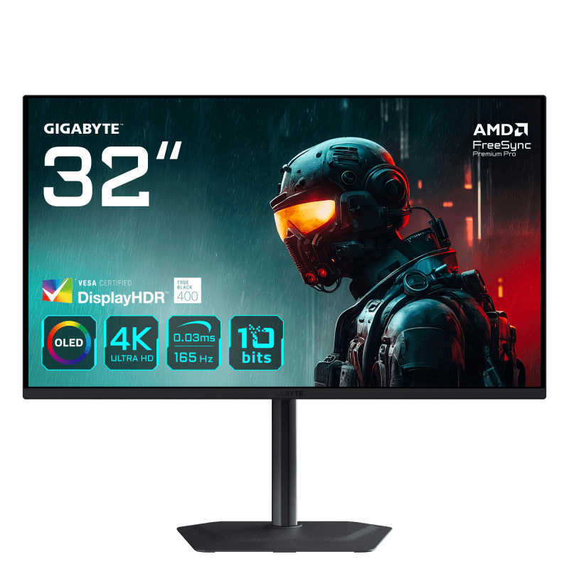 Monitor Gaming Gigabyte MO32U, 31.5", 3840 x 2160 pixeli, Black