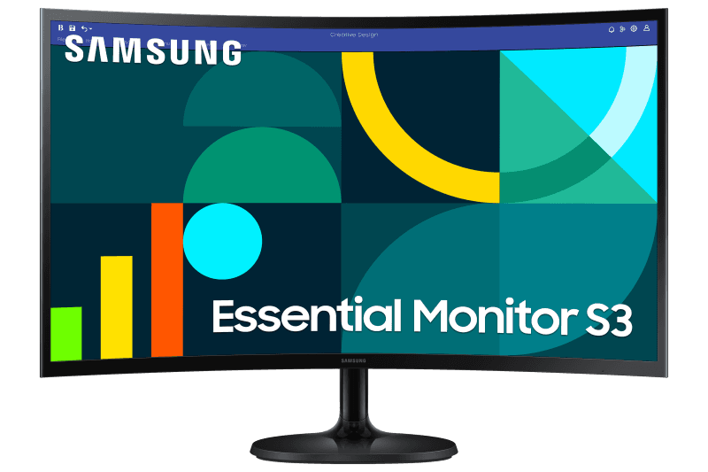 Monitor Samsung 27" LS27D360GAUXEN, Curvature: 1800R, Diagonal (inch): 27, Diagonal (cm): 68.58, Aspect ratio: 16:9, Panel: VA, Resolution: 1920x1080, Refresh Rate: 100Hz, Response time GtG: 4ms, Brightness (max): 250 cd/m², Contrast (static) : 3000:1, Viewing angle: 178/178, Color Gamut Type: sRGB