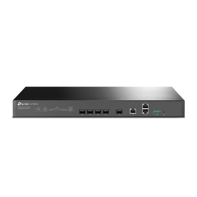 DeltaStream 4-port Pizza-box GPON Optical Line Terminal • 4× 2.5G PON Ports • 1× 10 Gbps SFP+ Uplink Port • 1× 10/100/1000 Mbps RJ45 Uplink Port • 1× RJ45 Console Port • 1× RJ45 MGMT Port • 1× Alarm Port (Reserved) Max. 58W • IEEE 802.1p/DSCP QoS • Voice VLAN • Auto VoIP