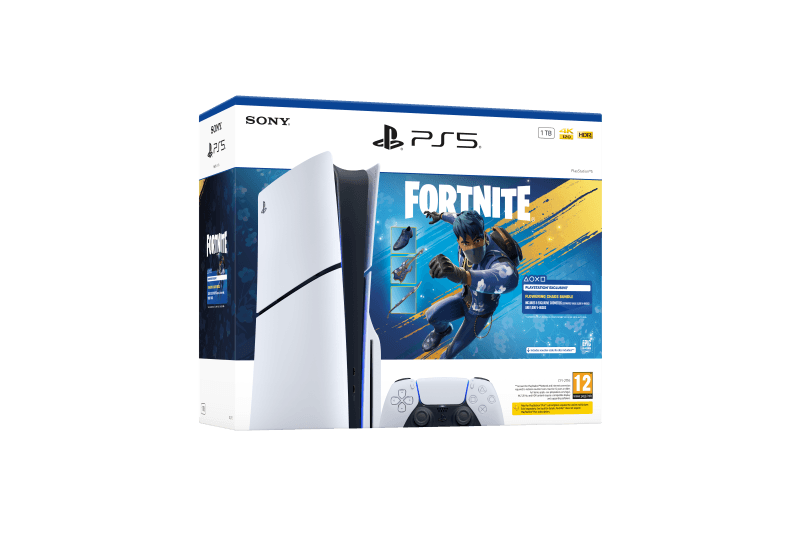 Sony PlayStation 5 - Fortnite Flowering Chaos Bundle. Platform: PlayStation 5, Product colour: Black, White, Internal memory: 16384 MB. Storage media: SSD, Internal storage capacity: 1 TB, Read speed: 5500 MB/s. Ethernet LAN data rates: 10,1000,100 Mbit/s, Ethernet interface type: Gigabit Ethernet