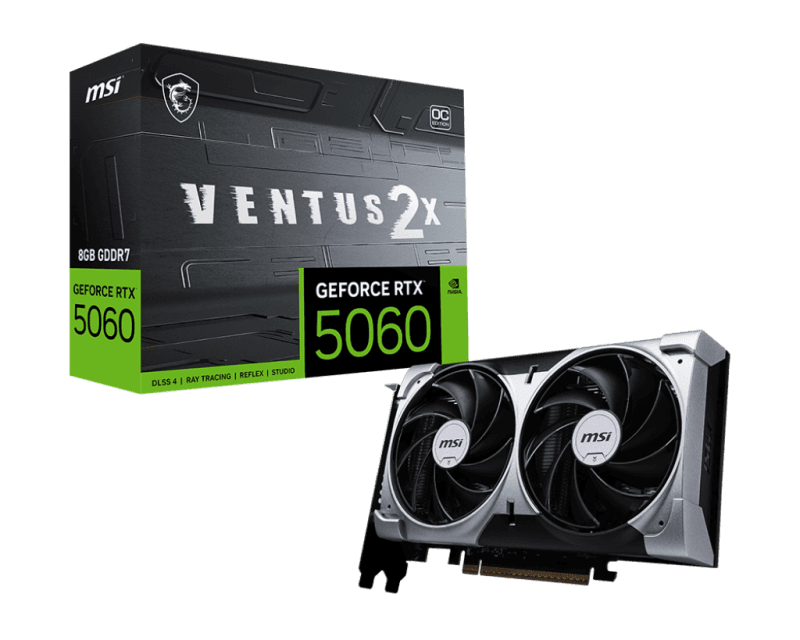 Placa video MSI GeForce RTX 5060, 8GB GDDR7, PCI Express 5.0, 128-bit