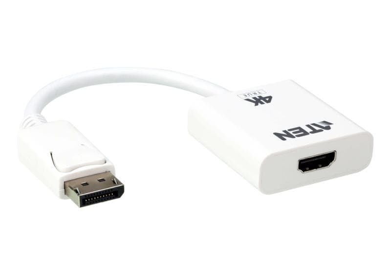 Adaptor ATEN VC986B-AT. Rezoluţia maximă: 4096 x 2160 Pixel, Rată maximă de reîmprospătare: 60 Hz, Culoarea produsului: Alb. Certificate de conformitate: RoHS. Greutate: 100 g. Lăţime de ambalaj: 19 mm, Adâncimea de ambalaj: 120 mm, Înălţime de ambalaj: 212 mm. Greutate netă ambalaj principal: 4 kg