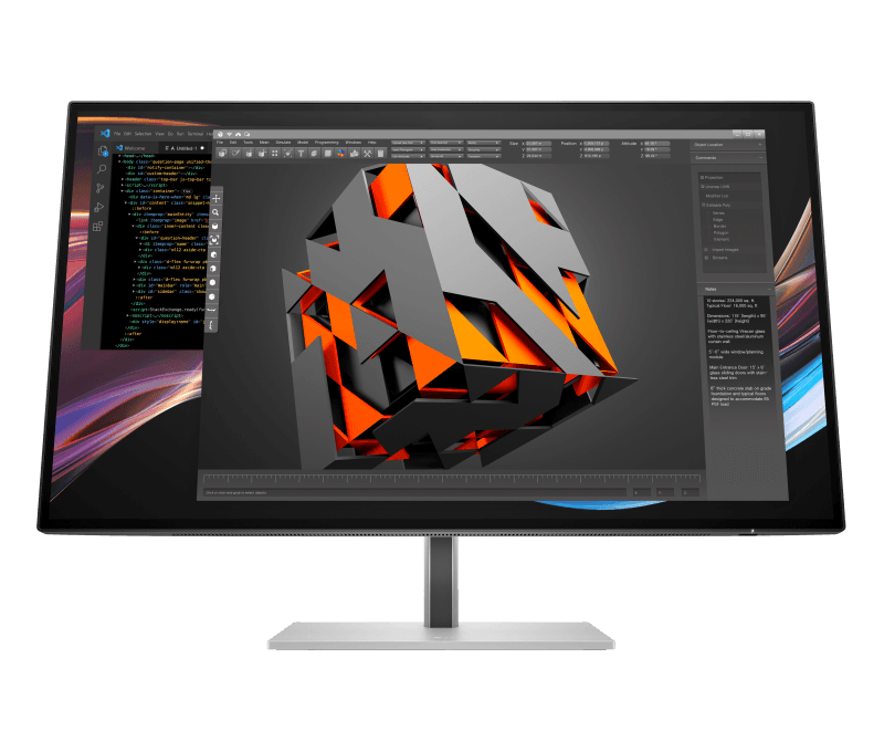Monitor Consumer HP Series 7 Pro 727pk, 27", 3840 x 2160 pixeli, Silver